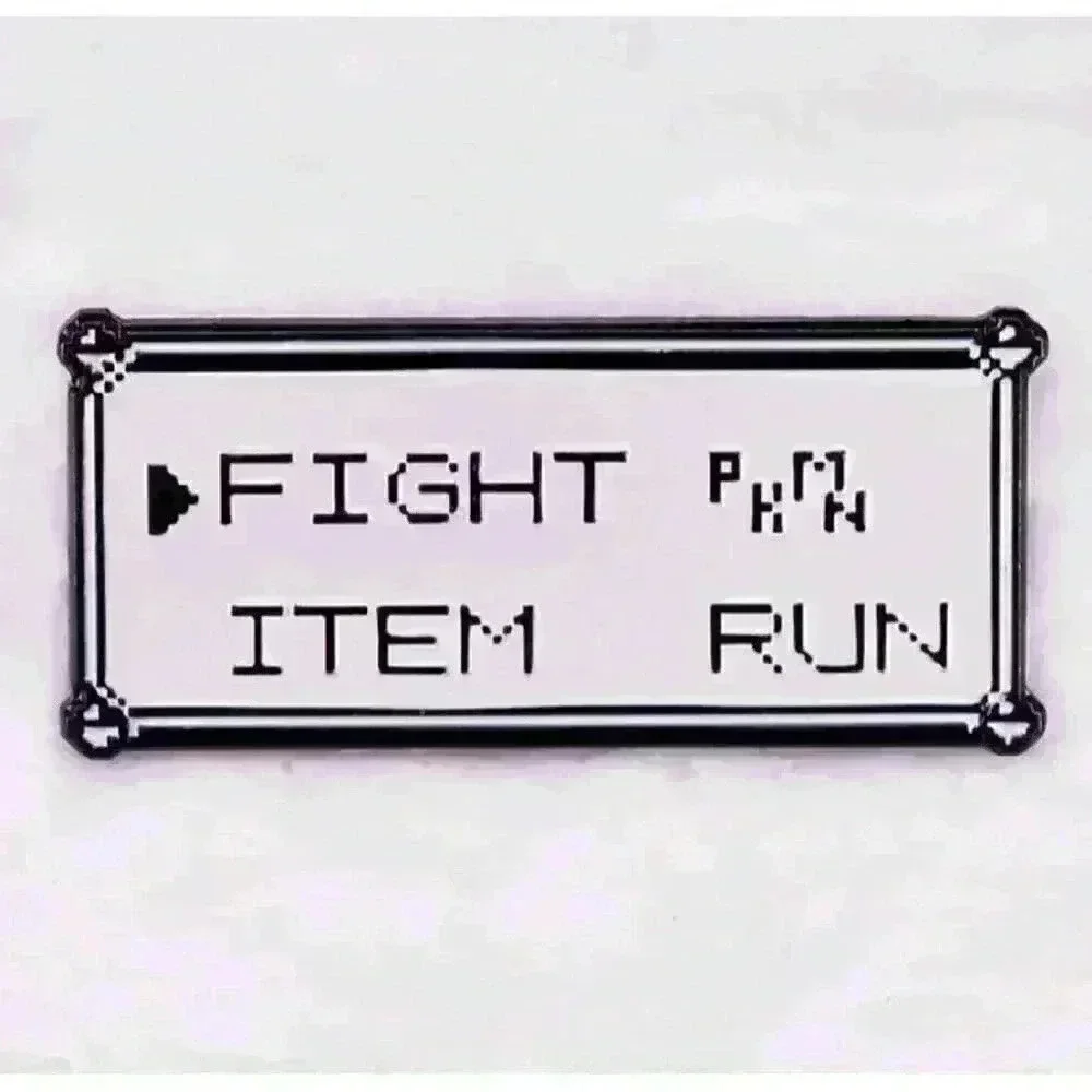 Pokémon Gameboy Battle Menu Nostalgic Retro Enamel Pin - Picture 2 of 4